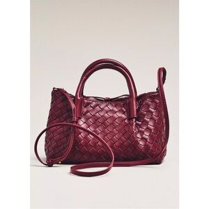 Anthropologie Top Handle Woven Bag